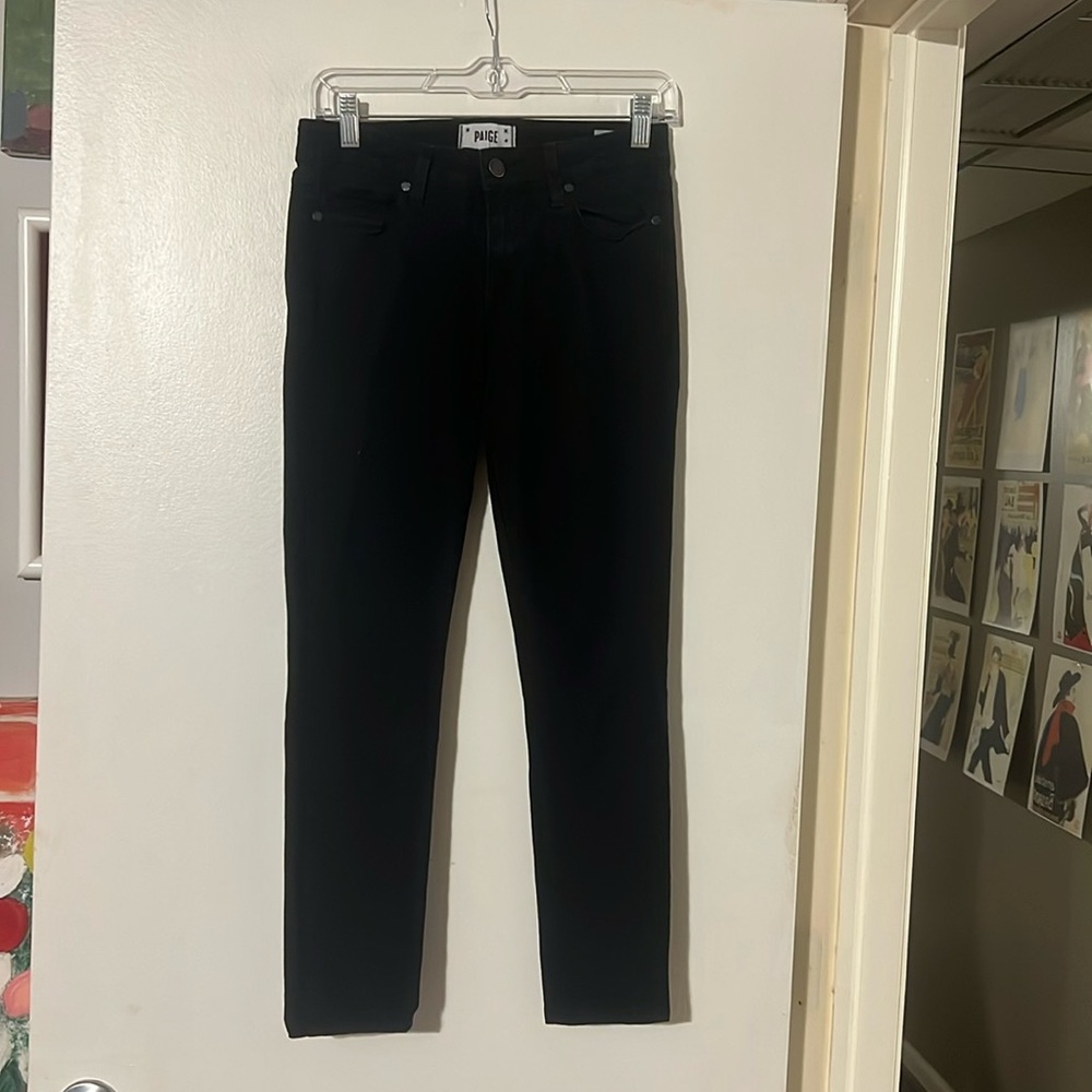 PAIGE  Verdugo ultra skinny black jeans